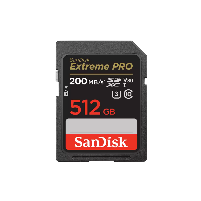 SanDisk Extreme PRO SDHC and SDXC 512GB UHS-I Card
