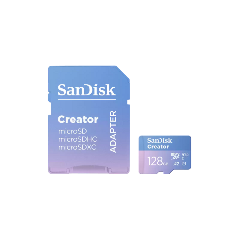 SanDisk Creator MicroSDXC 128GB UHS-I Memory Card With Adapter