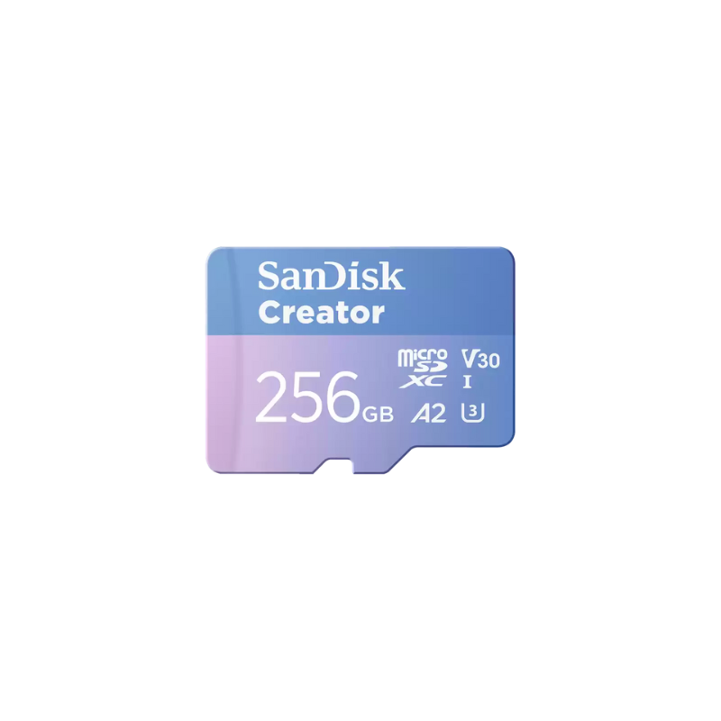 SanDisk Creator MicroSDXC 256GB UHS-I Memory Card With Adapter