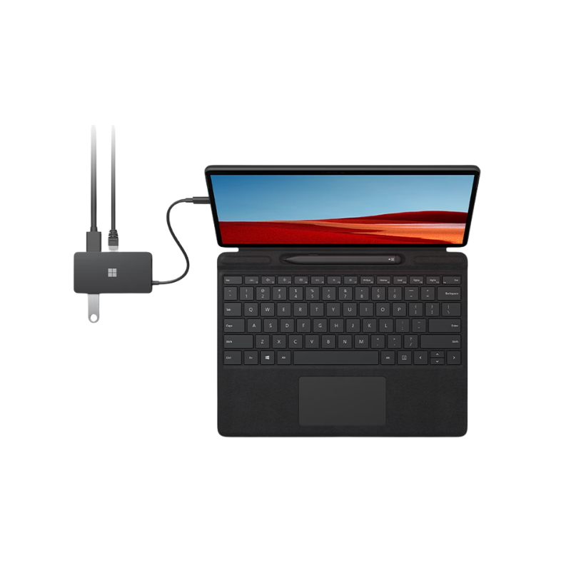 Microsoft Surface USB-C Travel Hub - Black - Black