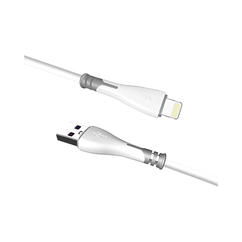Mobile Bits 1m USB A to Lightning Charge & Sync Cable - White - White