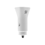 Mobile Bits 36W Dual USB A & Type-C Car Charger - White - White