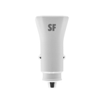 Mobile Bits 36W Dual USB A & Type-C Car Charger - White - White