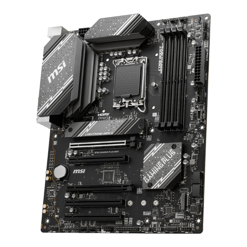 MSI B760 GAMING PLUS WIFI DDR5 LGA1700 ATX Motherboard - Black