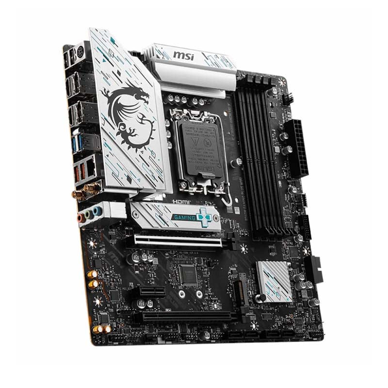 MSI B760M Gaming Plus WiFi mATX Motherboard - Black - Black
