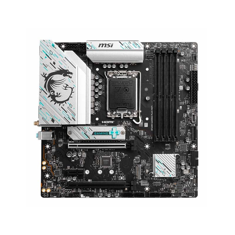 MSI B760M Gaming Plus WiFi mATX Motherboard - Black - Black