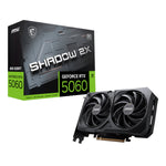 MSI GeForce RTX 5060 SHADOW 2X OC 8GB Graphics Card - Black