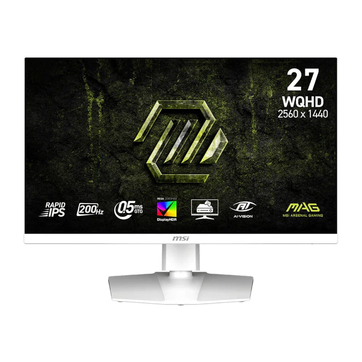 MSI MAG 274QRFW E20 27’’ WQHD 200Hz IPS Gaming Monitor - White - White