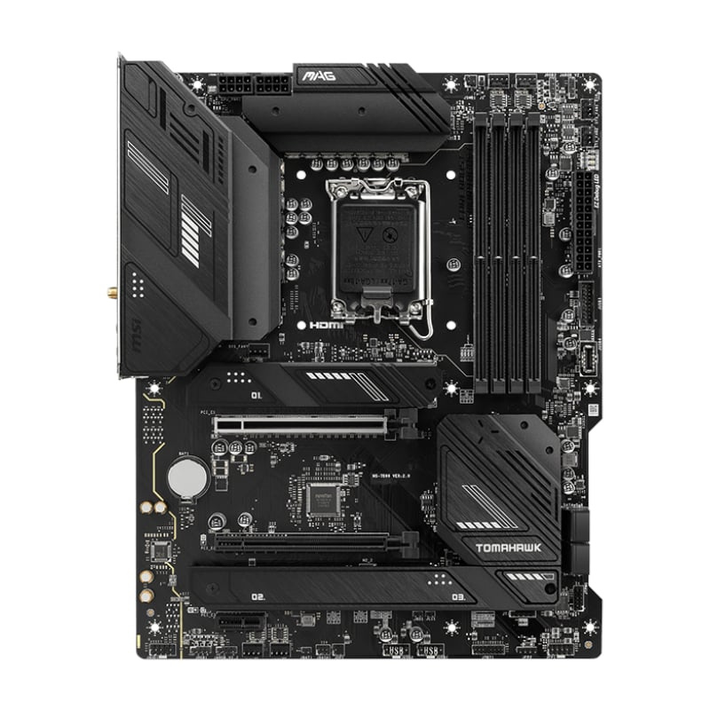 MSI Mag B760 Tomahawk WIFI DDR5 Intel LGA1700 ATX Gaming Motherboard - Black