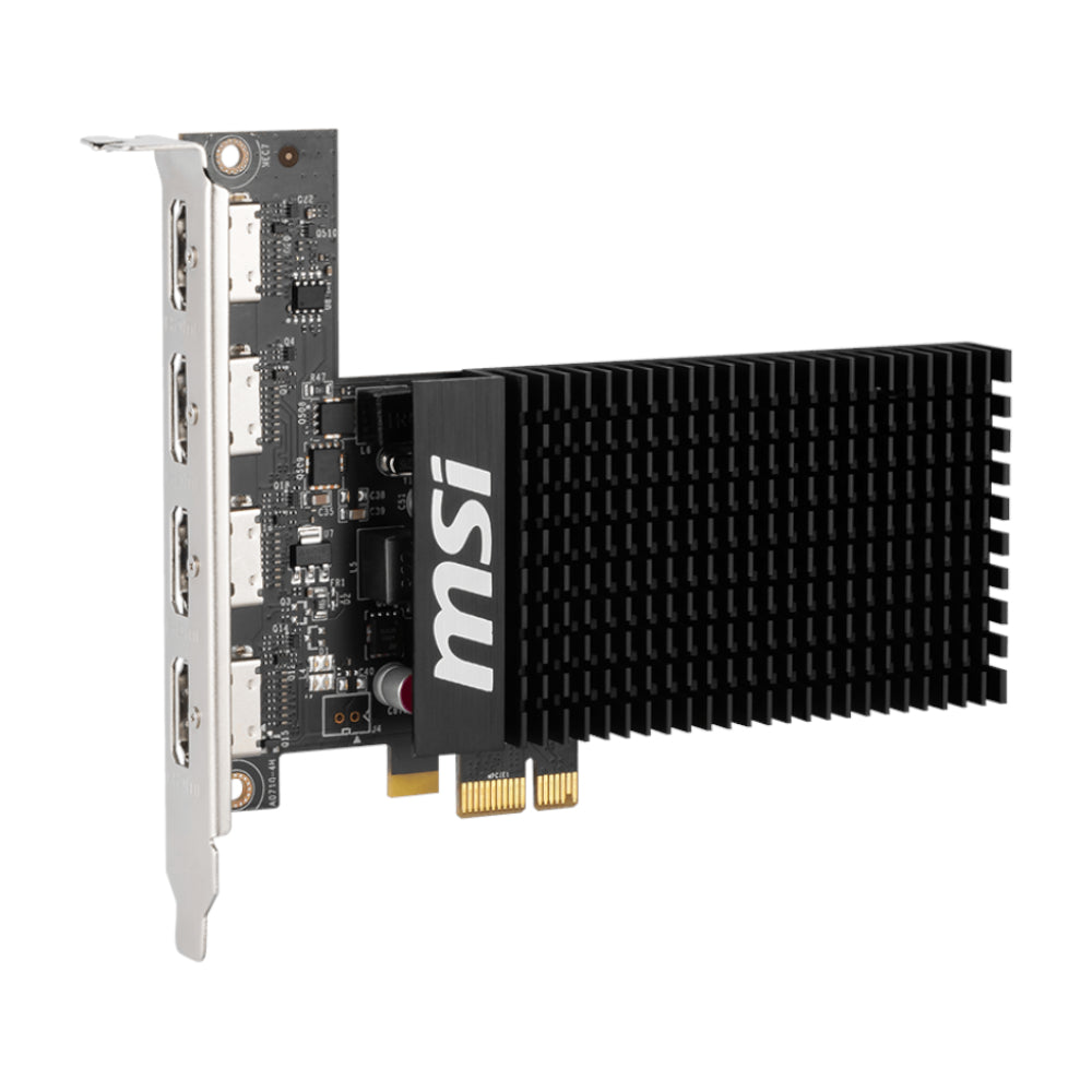 MSI Nvidia GeForce GT 710 2GD3H 2GB 64-BIT 4x HDMI Graphics Card - Black