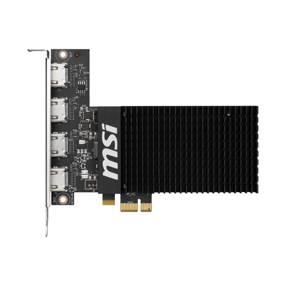 MSI Nvidia GeForce GT 710 2GD3H 2GB 64-BIT 4x HDMI Graphics Card - Black