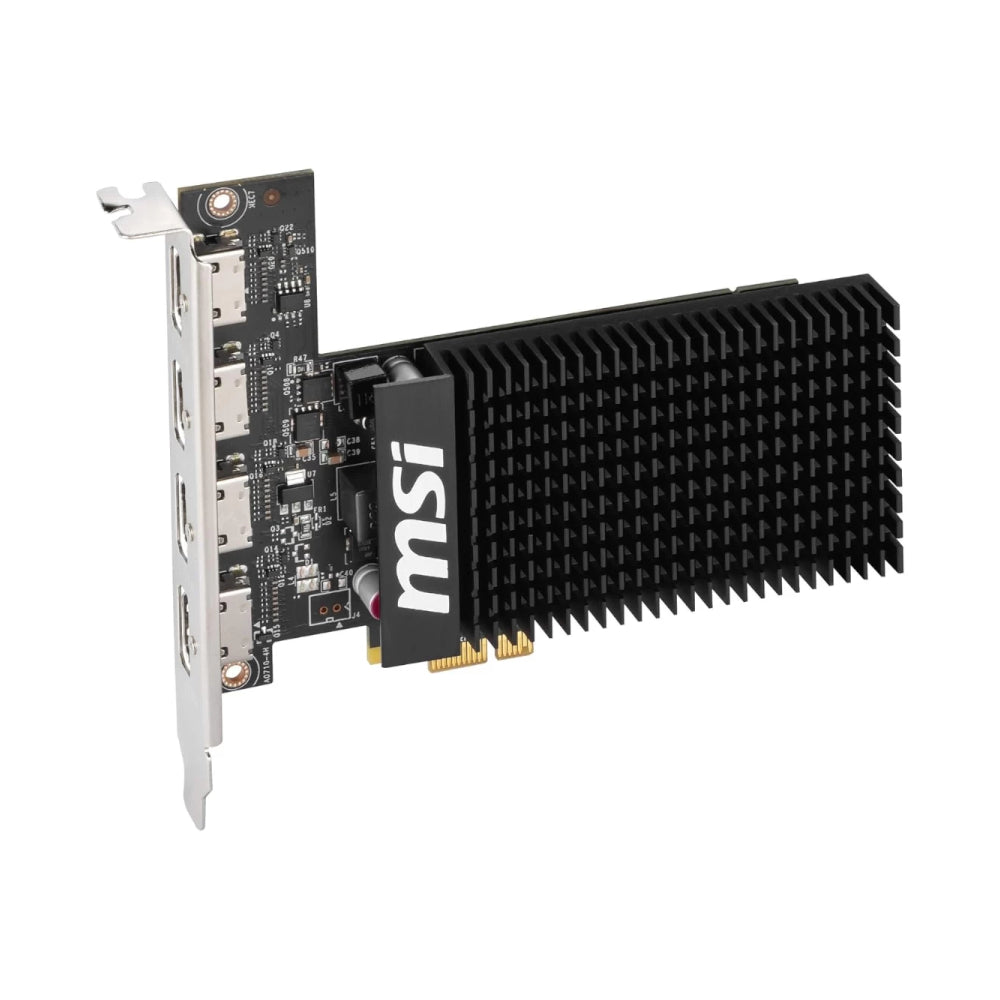 MSI Nvidia GeForce GT 710 2GD3H 2GB 64-BIT 4x HDMI Graphics Card - Black