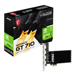 MSI Nvidia GeForce GT 710 2GD3H 2GB 64-BIT 4x HDMI Graphics Card - Black