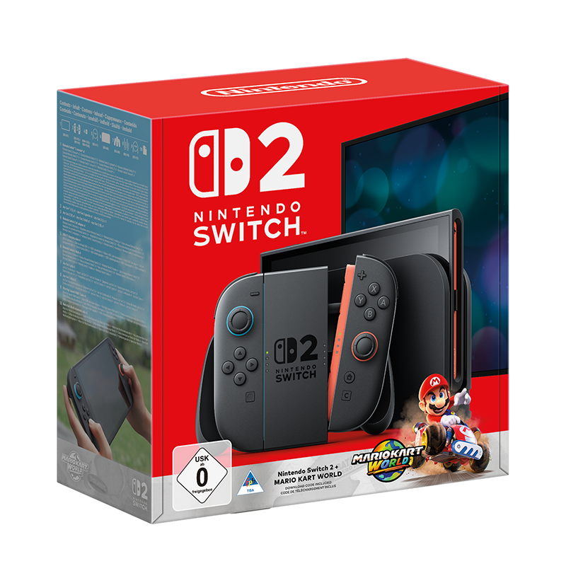 Nintendo Switch 2 + Mario Kart World Bundle - Black