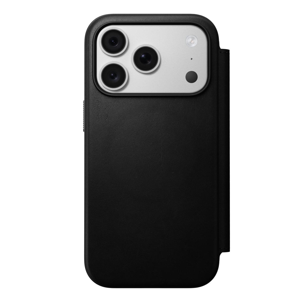 NOMAD Mag Modern Leather Folio Apple iPhone 18 Pro / 17 Pro - Black - Black