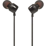 JBL Tune 110 In-Ear Earbuds + Mic - Black