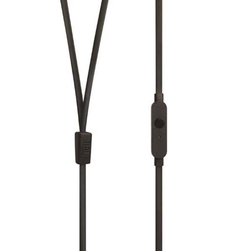 JBL Tune 110 In-Ear Earbuds + Mic - Black