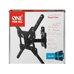 One For All Smart Line Tilt and Turn 13-65 inch TV Bracket WM 2451 - Black