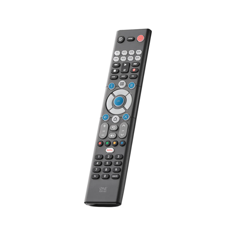 One For All URC1281 Essence 8 TV Remote - Black