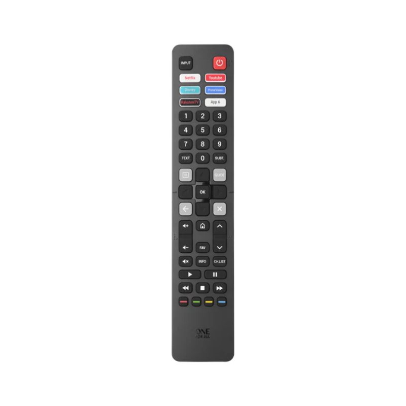 One For All URC4916 Hisense TV Remote - Black