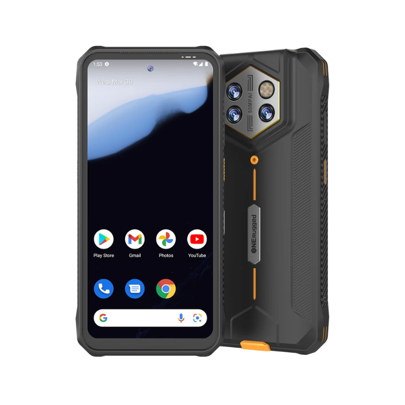 ONERugged P1 Rugged Phone 8GB RAM 128GB ROM - Black - Black