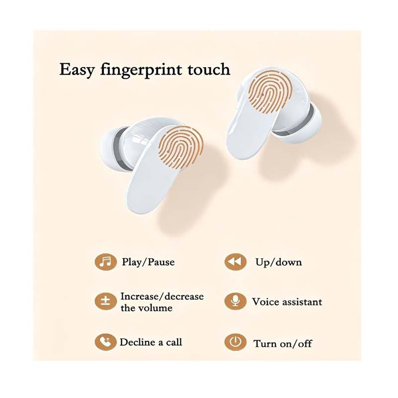 Oppo Buds JA17 True Wireless Bluetooth Earphones - White - White