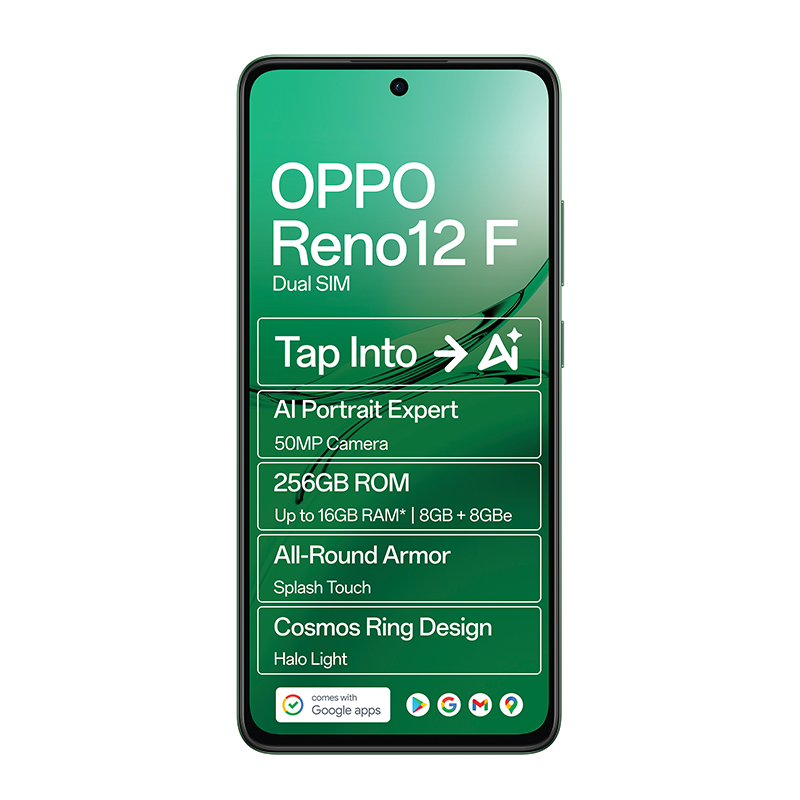 Oppo Reno12 F 4G Dual Sim 256GB - Green - Green
