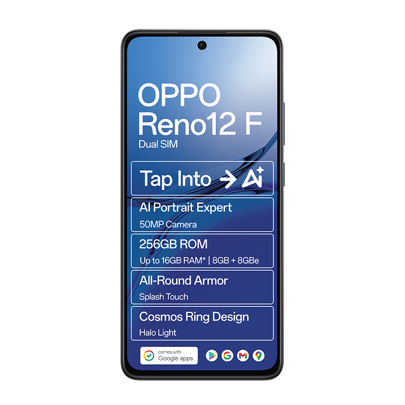 Oppo Reno12 F 4G Dual Sim 256GB - Grey - Grey