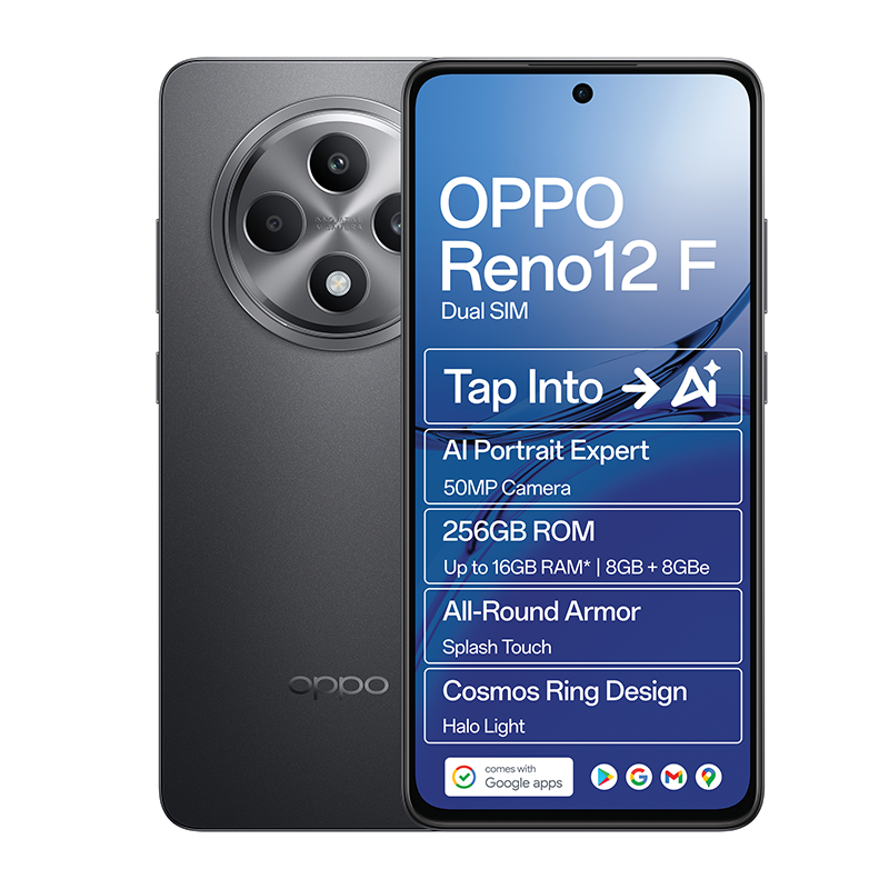 Oppo Reno12 F 4G Dual Sim 256GB - Grey - Grey