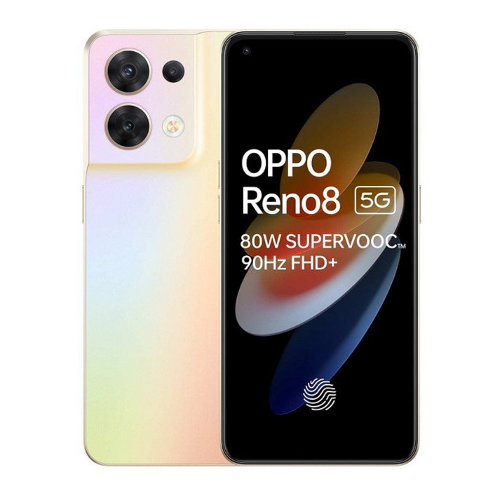Oppo Reno8 5G Dual Sim 256GB - Shimmer Gold - Gold