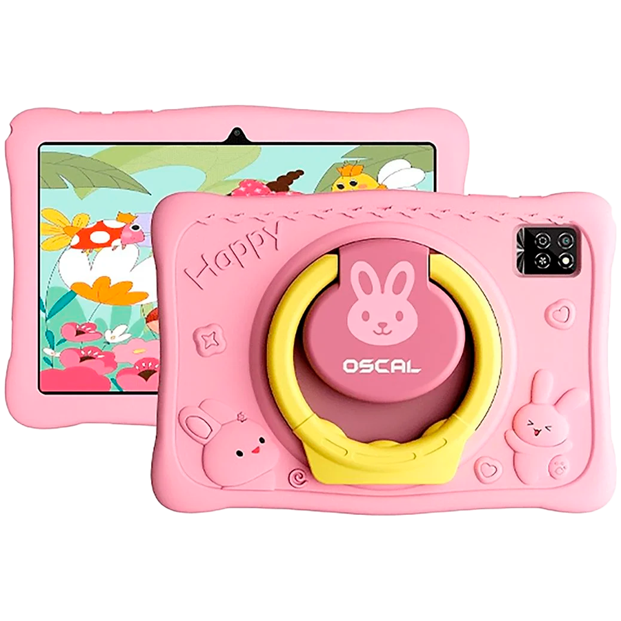 OSCAL KIDO 2 WiFi 10.1’’ HD Kids Tablet 64GB – Bunny Pink - Pink - PC Tablet