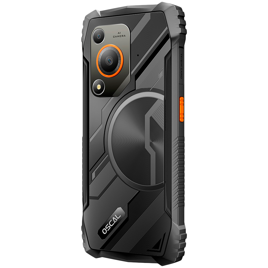 OSCAL Marine 1 LTE 128GB Rugged Smartphone - Black - Black - Smartphone