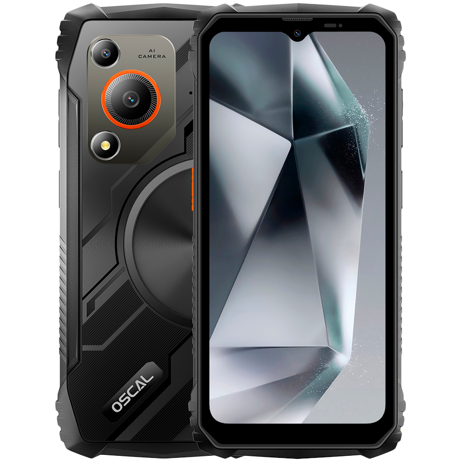 OSCAL Marine 1 LTE 128GB Rugged Smartphone - Black - Black - Smartphone