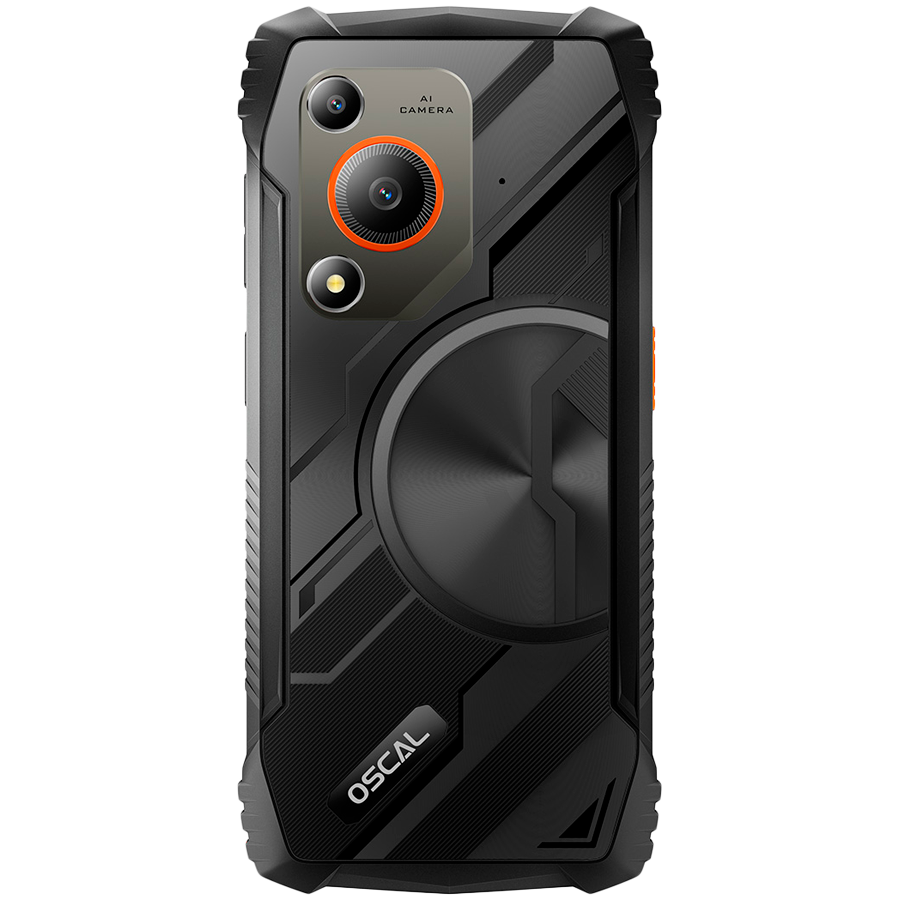 OSCAL Marine 1 LTE 128GB Rugged Smartphone - Black - Black - Smartphone
