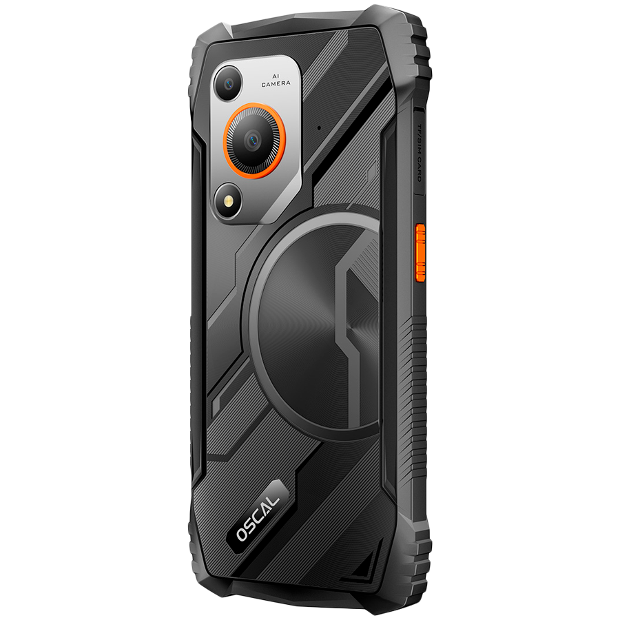 OSCAL Marine 1 LTE Dual Sim 128GB Rugged Smartphone - Orange - Orange - Smartphone