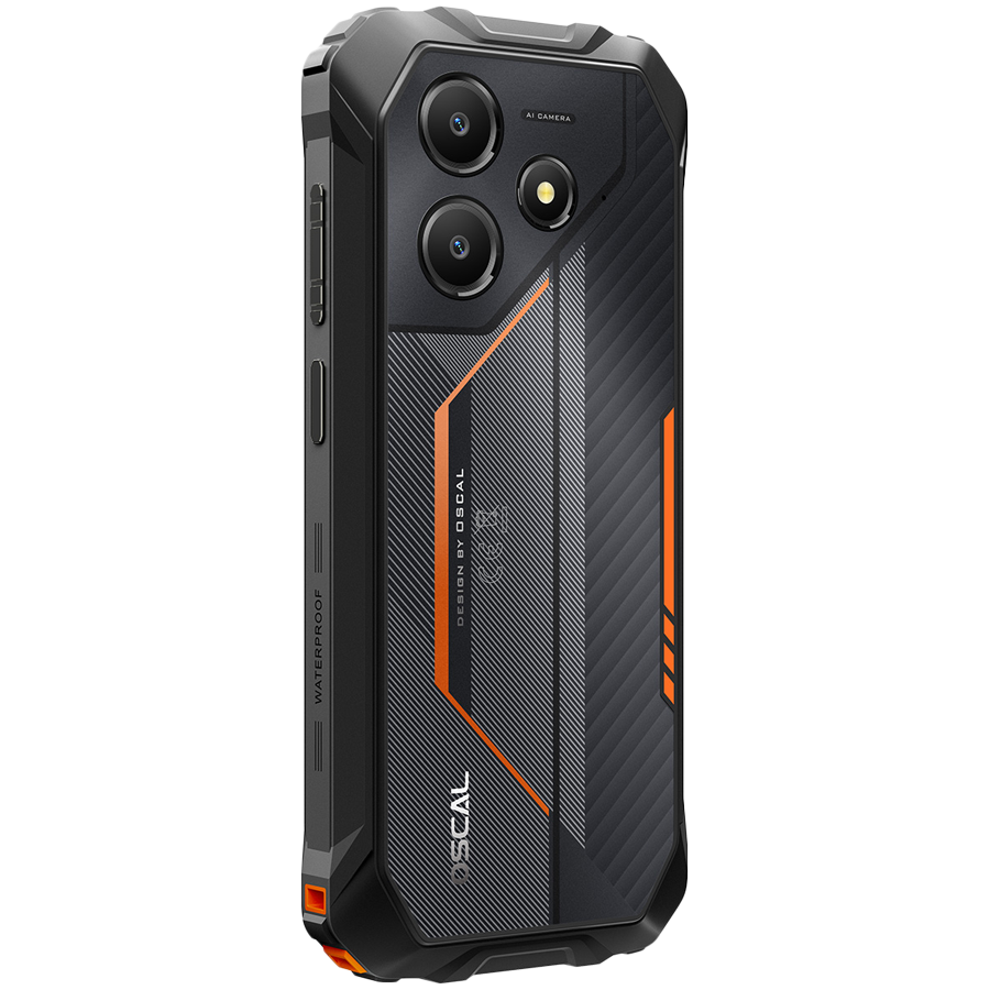 OSCAL Marine 2 LTE Dual Sim 64GB Rugged Smartphone - Orange - Orange - Smartphone