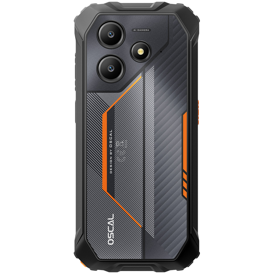 OSCAL Marine 2 LTE Dual Sim 64GB Rugged Smartphone - Orange - Orange - Smartphone