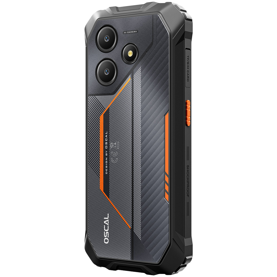 OSCAL Marine 2 LTE Dual Sim 64GB Rugged Smartphone - Orange - Orange - Smartphone