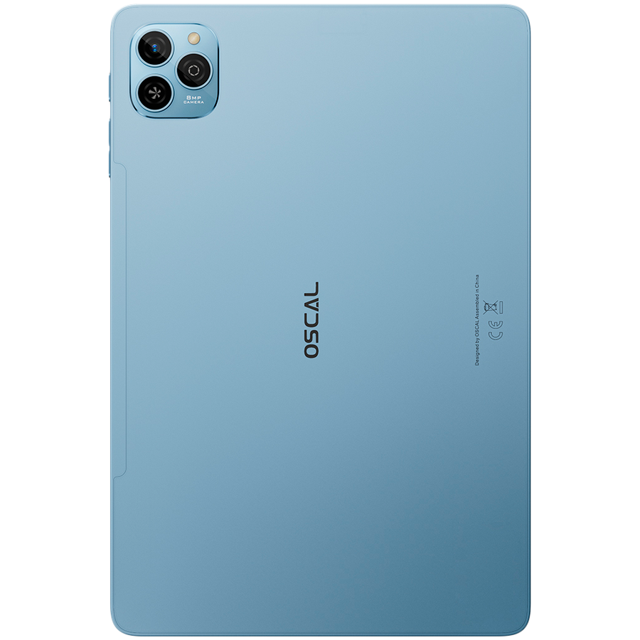 OSCAL Pad 9 LTE 10.1’’ HD IPS Tablet 128GB 4GB RAM 4G LTE Android 15 - Peak Blue - Blue - PC Tablet