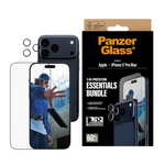 PanzerGlass 2-in-1 Essentials Bundle iPhone 17 Pro Max | Ultra-Wide Fit + Hoops - Clear