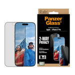 PanzerGlass 2-Way Privacy Screen Protector Apple iPhone 17 Pro | Ultra-Wide Fit EasyAligner - Clear