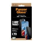 PanzerGlass 2-Way Privacy Screen Protector Apple iPhone 17 Pro | Ultra-Wide Fit EasyAligner - Clear