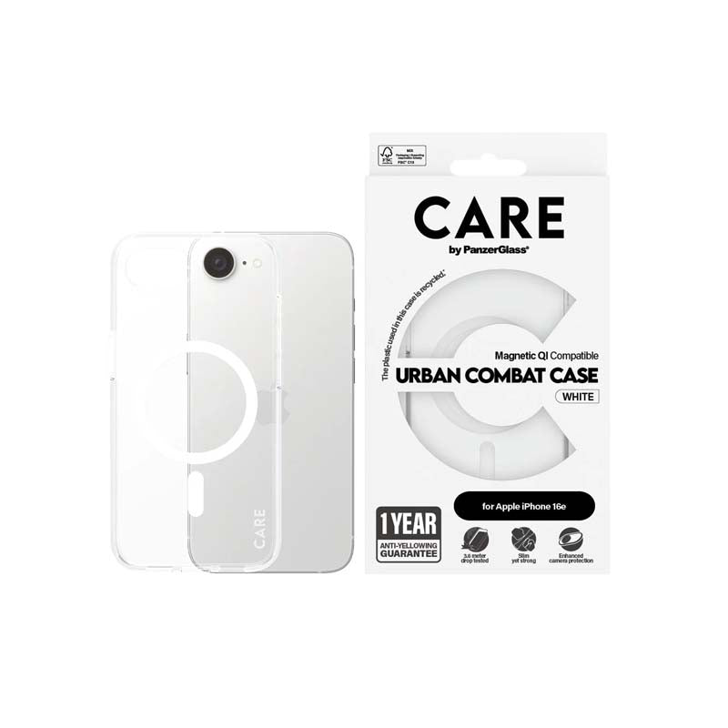 PanzerGlass Apple iPhone 16e Urban Combat Magsafe Case - Clear - Clear