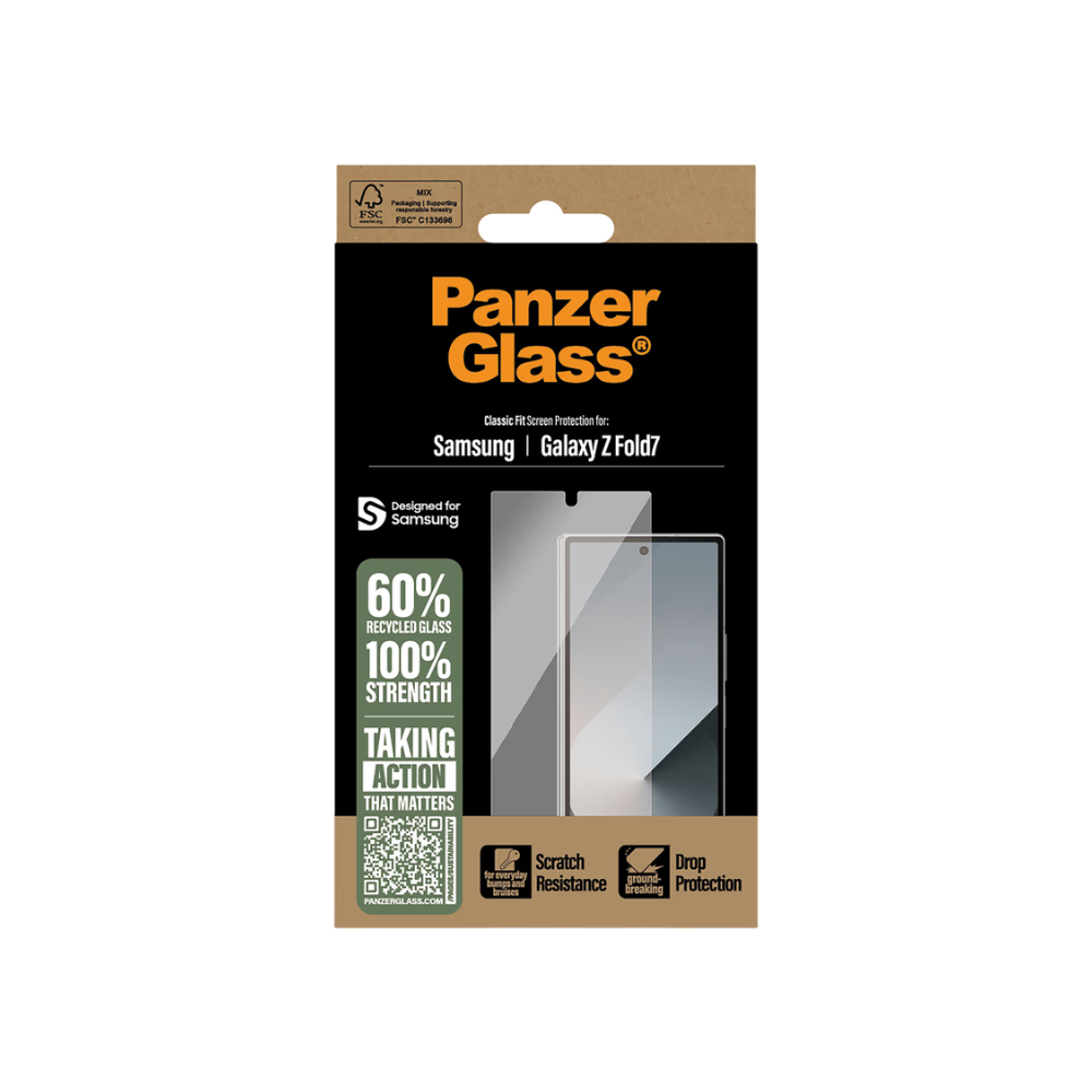 PanzerGlass Classic Fit Screen Protector Samsung Galaxy Z Fold7 - Clear