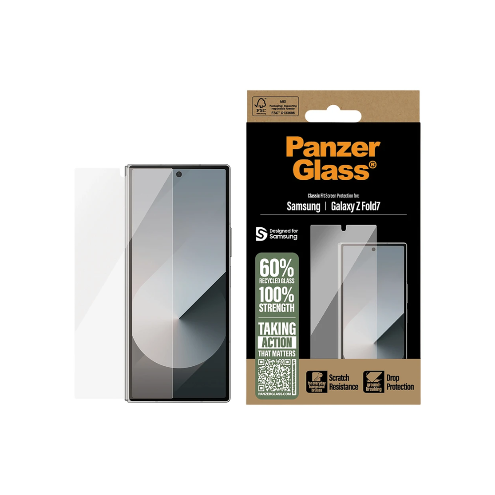 PanzerGlass Classic Fit Screen Protector Samsung Galaxy Z Fold7 - Clear