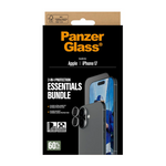 PanzerGlass Essentials Bundle Apple iPhone 17 | Ultra-Wide Fit + Hoops - Clear