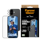 PanzerGlass Essentials Bundle Apple iPhone 17 | Ultra-Wide Fit + Hoops - Clear