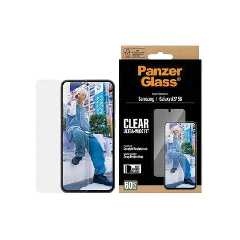 PanzerGlass Samsung Galaxy A37 5G Ultra-Wide Fit - Clear