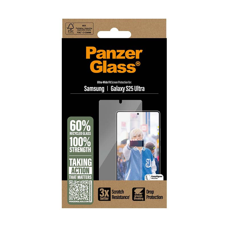 Panzerglass Samsung Galaxy S25 Ultra Screenguard Ultra-Wide Fit - Clear - Clear
