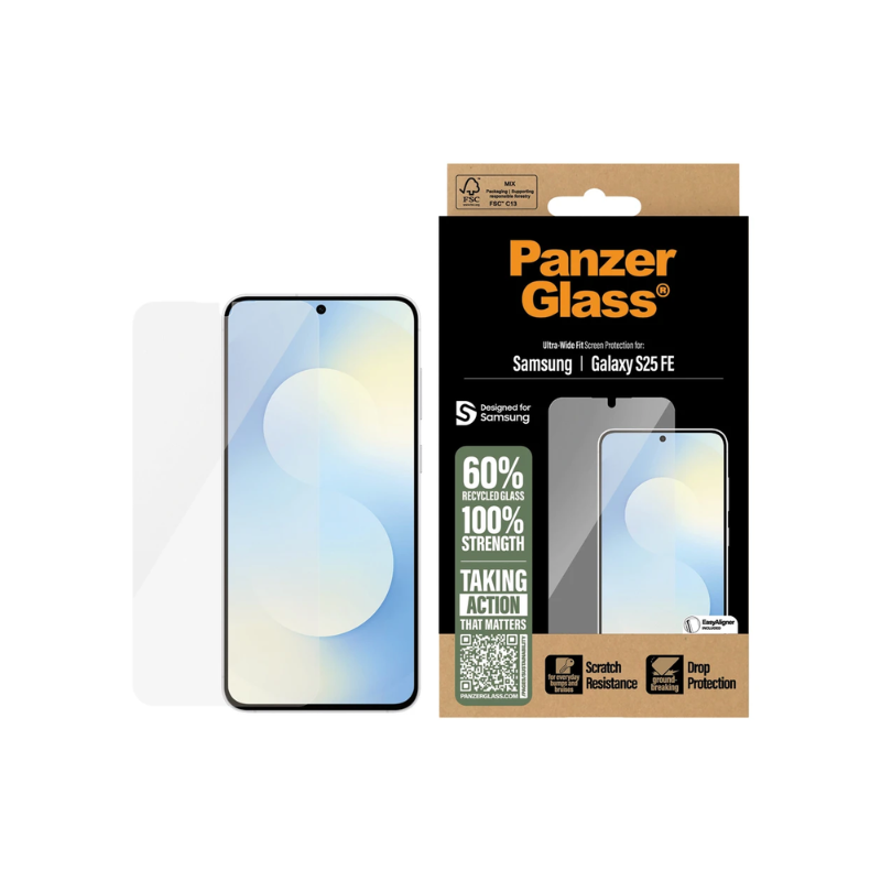 PanzerGlass Ultra-Wide Fit Screen Protector Samsung Galaxy S25 FE